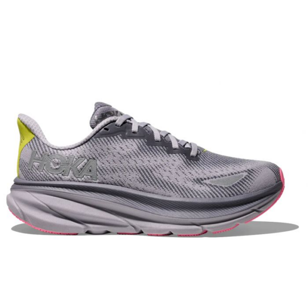 HOKA Women's Clifton 9 GTX GYSK-GREY SKIES / FOGGY GREY
