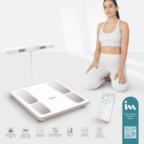 AMILA Ζυγαριά Smart Fit Body 10 PRO - Λευκό 95362 - Image 5