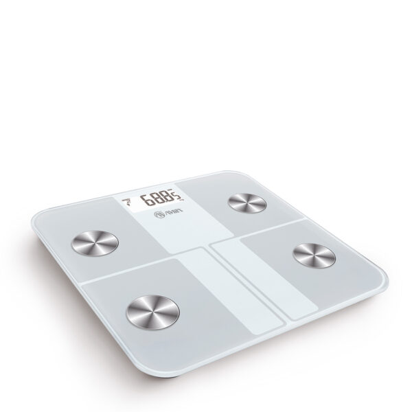 AMILA Ζυγαριά Smart Fit Body 4R - Λευκό 95363