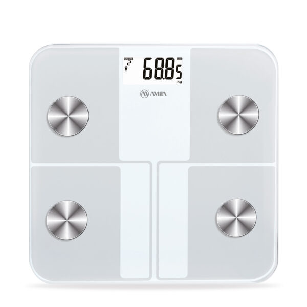 AMILA Ζυγαριά Smart Fit Body 4R - Λευκό 95363 - Image 2