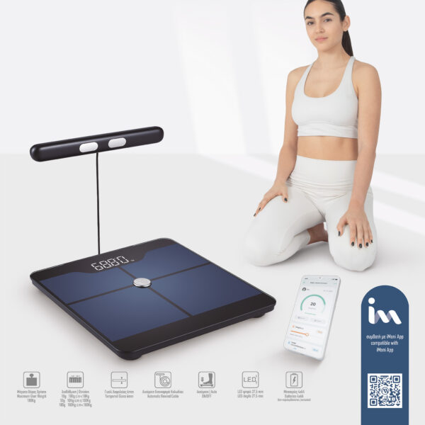 AMILA Ζυγαριά Smart Fit Body 8 - Μαύρο 95364 - Image 5