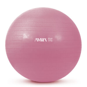 AMILA Μπάλα Γυμναστικής 65 cm - Ροζ 95848