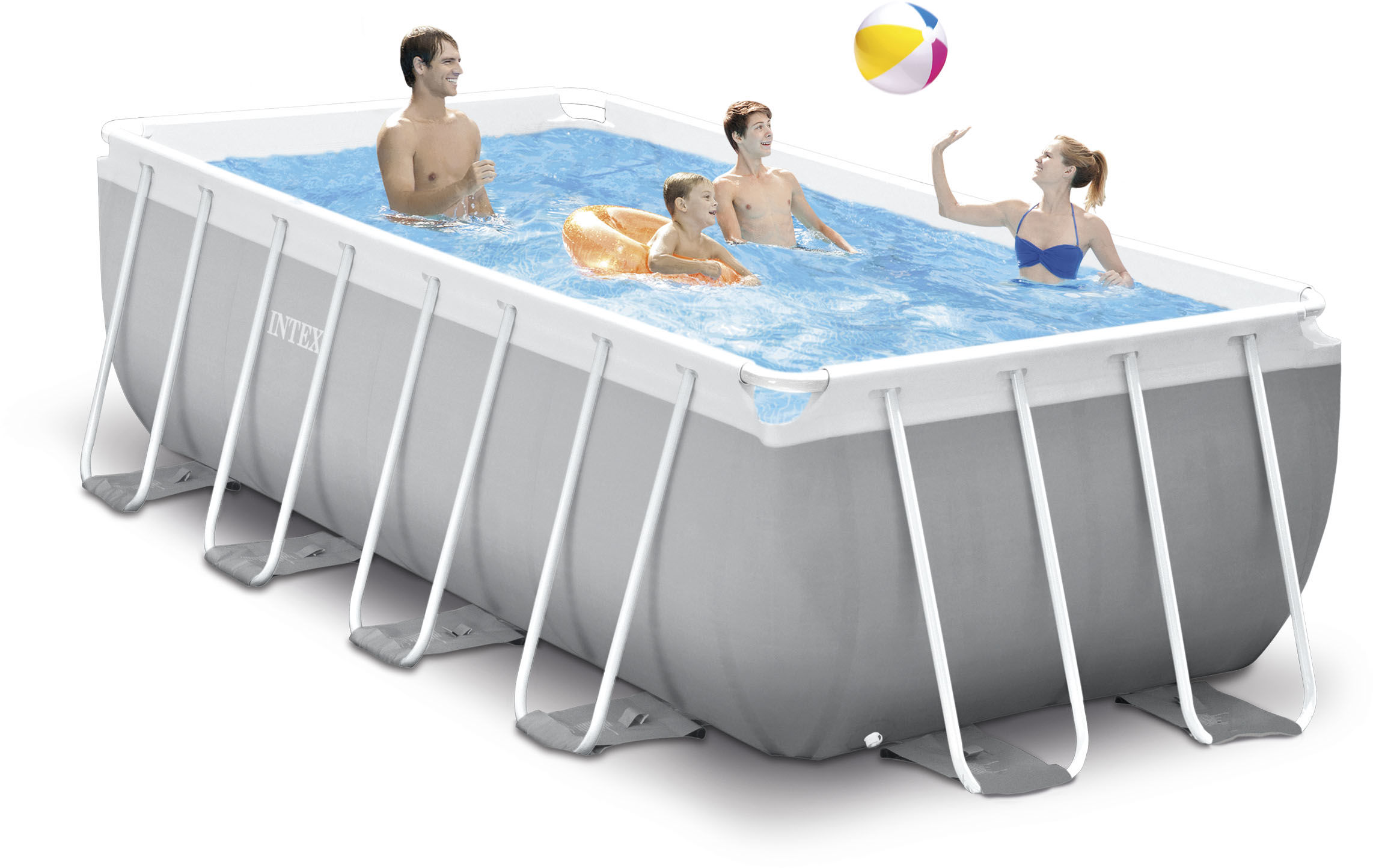 INTEX Παραλληλόγραμμη Πισίνα με Σκελετό Prism Set 400x200x122cm 26790 - Image 12