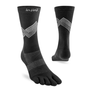 INJINJI Κάλτσες RUN LIGHTWEIGHT Crew BLACK