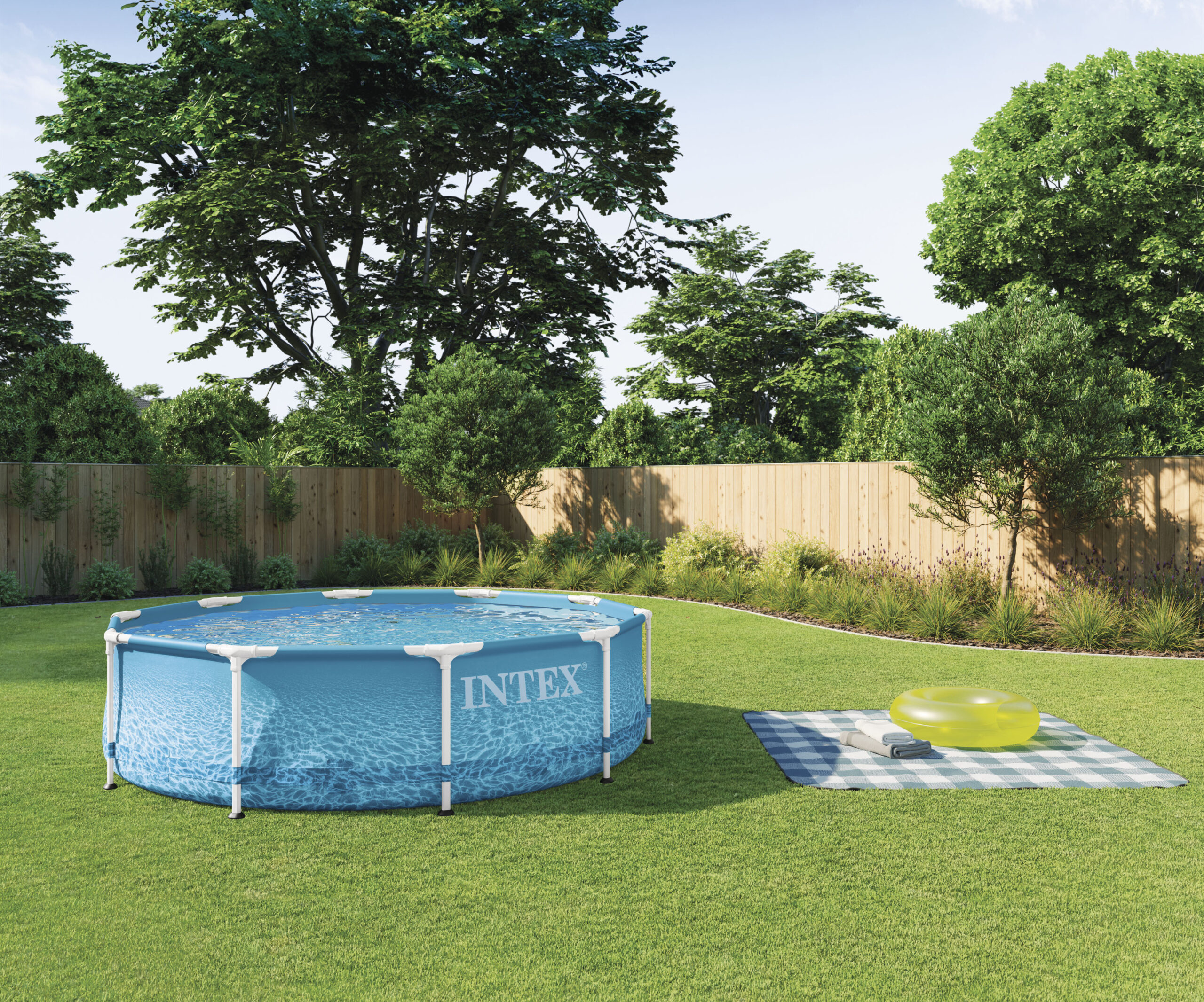 INTEX Πισίνα INTEX Metal Frame Beachside 305x76cm 28208 - Image 3
