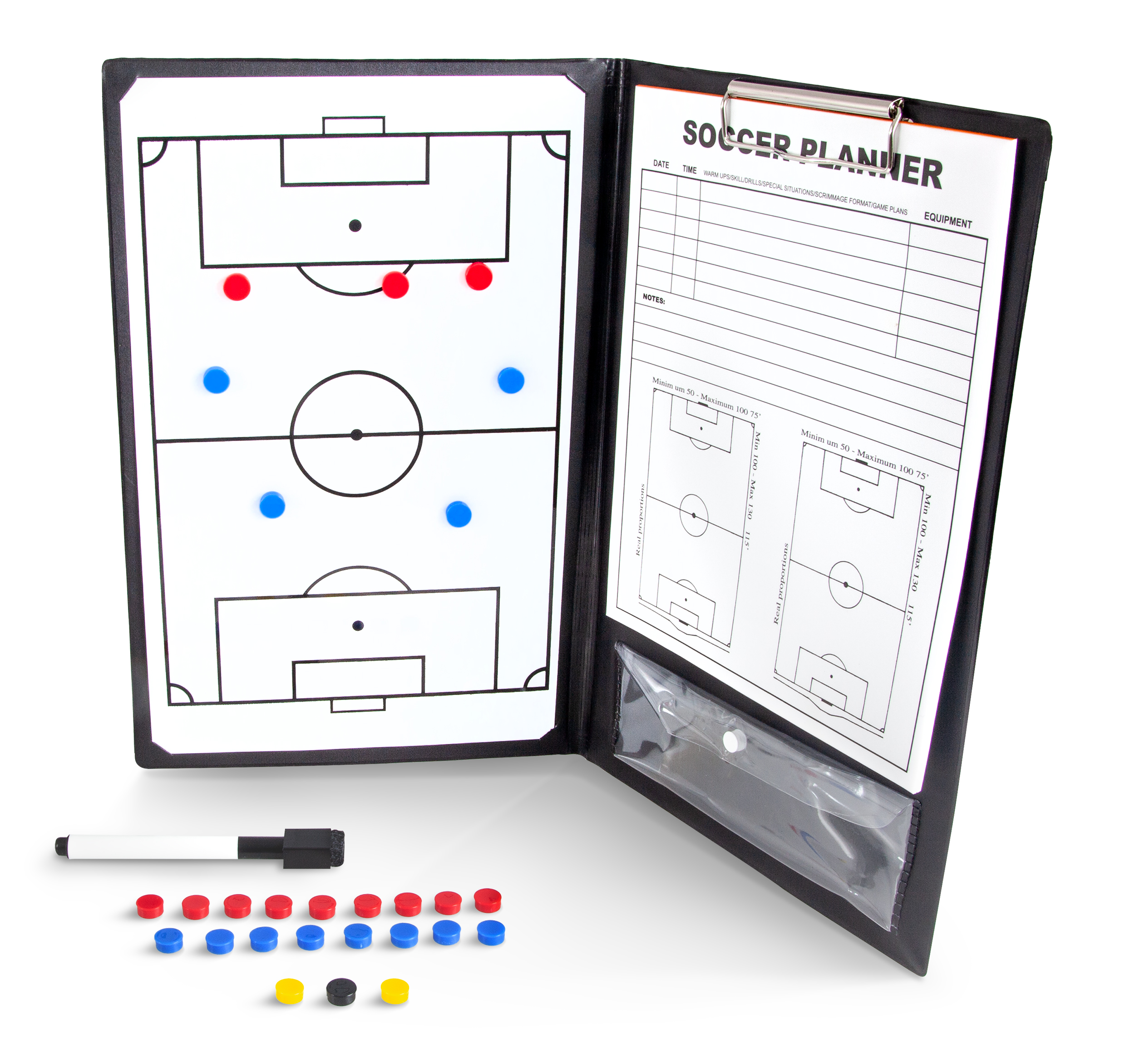 AMILA Ταμπλό Προπονητή Ποδοσφαίρου Μαγνητικό 23x36cm 41958 - Image 7