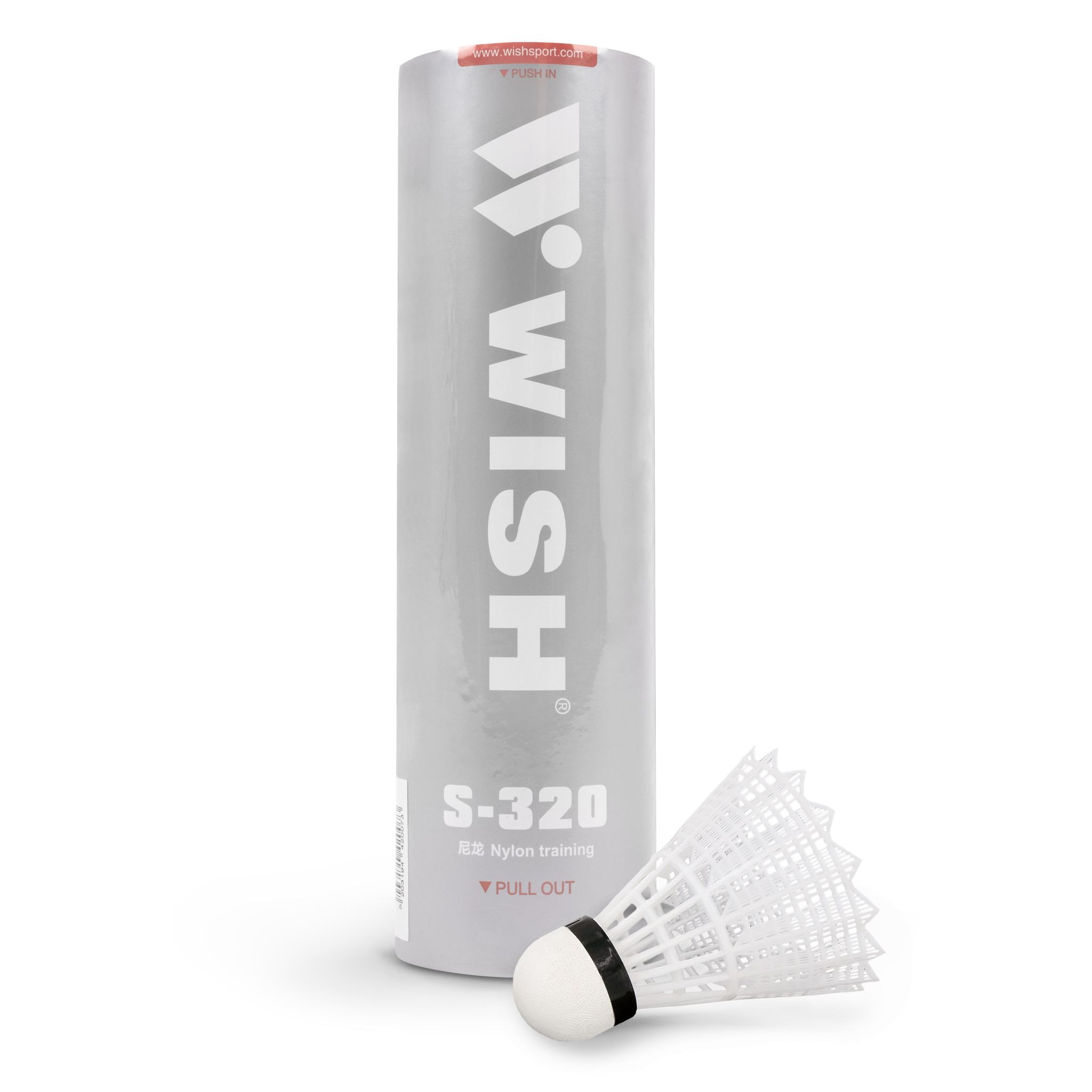 WISH Μπαλάκια Badminton Nylon Shuttlecock S-320 6 τμχ. 42007 - Image 15