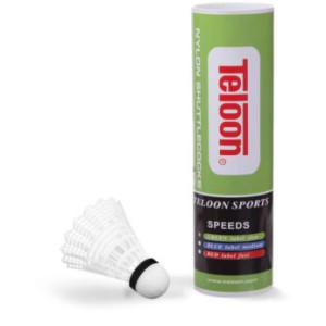 TELOON Μπαλάκια Badminton Προπόνησης Νάιλον, χαμηλής ταχύτητας (6 τμχ.) 42073
