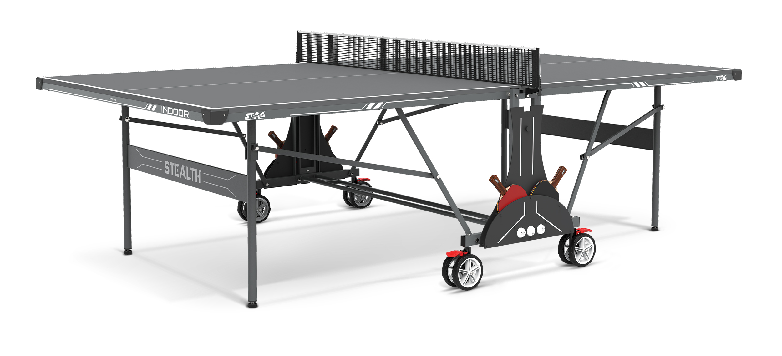 STAG Τραπέζι Ping Pong Εσωτερικού Χώρου Stag Stealth 18mm Μαύρο 42820 - Image 13