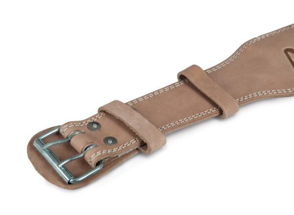 AMILA Ζώνη Άρσης Βαρών AMILA Δερμάτινη Μπεζ A Quality M 44301 - Image 4
