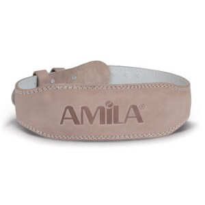 AMILA Ζώνη Άρσης Βαρών AMILA Δερμάτινη Μπεζ A Quality L 44302