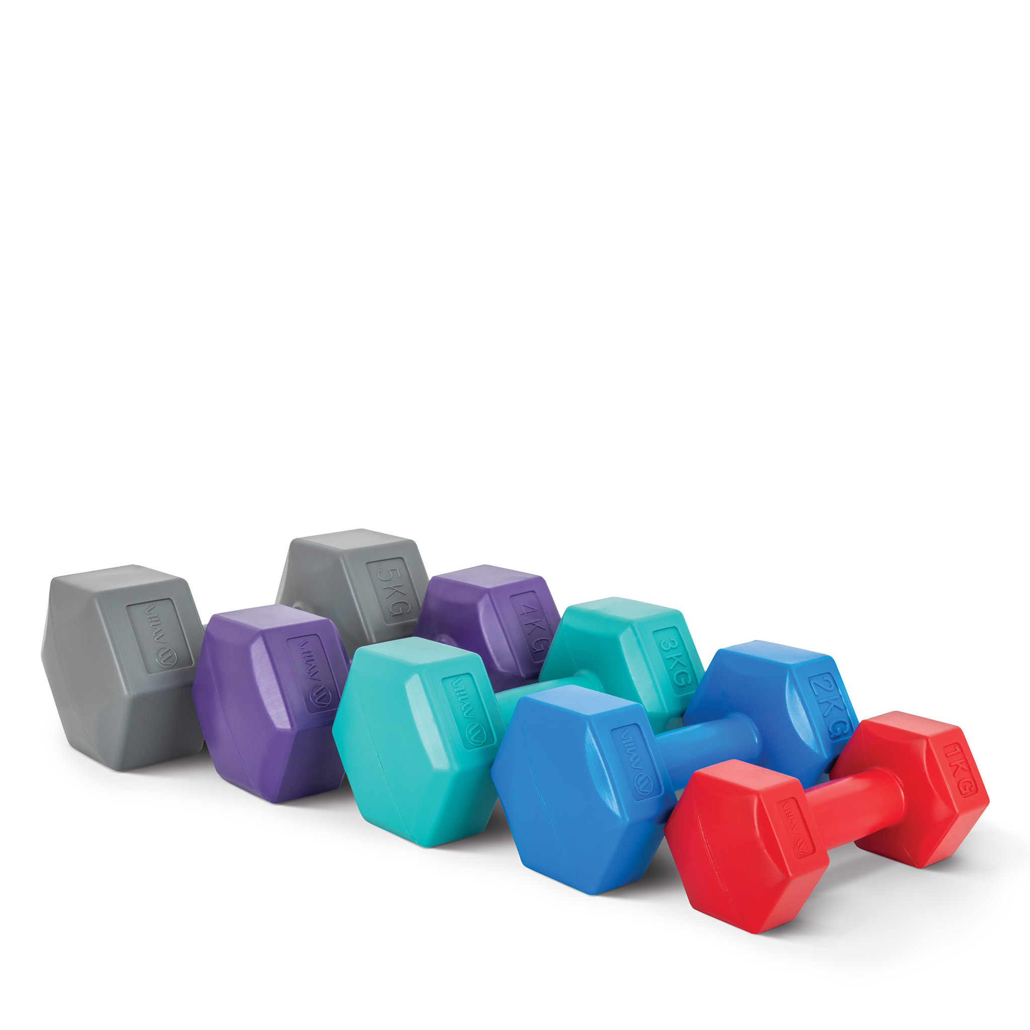 AMILA Αλτήρας Εξάγωνος Plastic Series 4,00Kg (Ζευγάρι) 44535 - Image 9