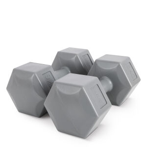 AMILA Αλτήρας Εξάγωνος Plastic Series 5,00Kg (Ζευγάρι) 44536