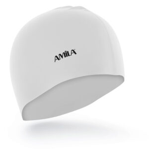 AMILA Σκουφάκι Κολύμβησης AMILA Long Hair HQ Λευκό 47024