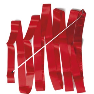 AMILA Κορδέλα Ρυθμικής Γυμναστικής 6m, Κόκκινη 47982