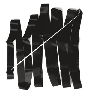 AMILA Κορδέλα Ρυθμικής Γυμναστικής 6m, Μαύρη 47999