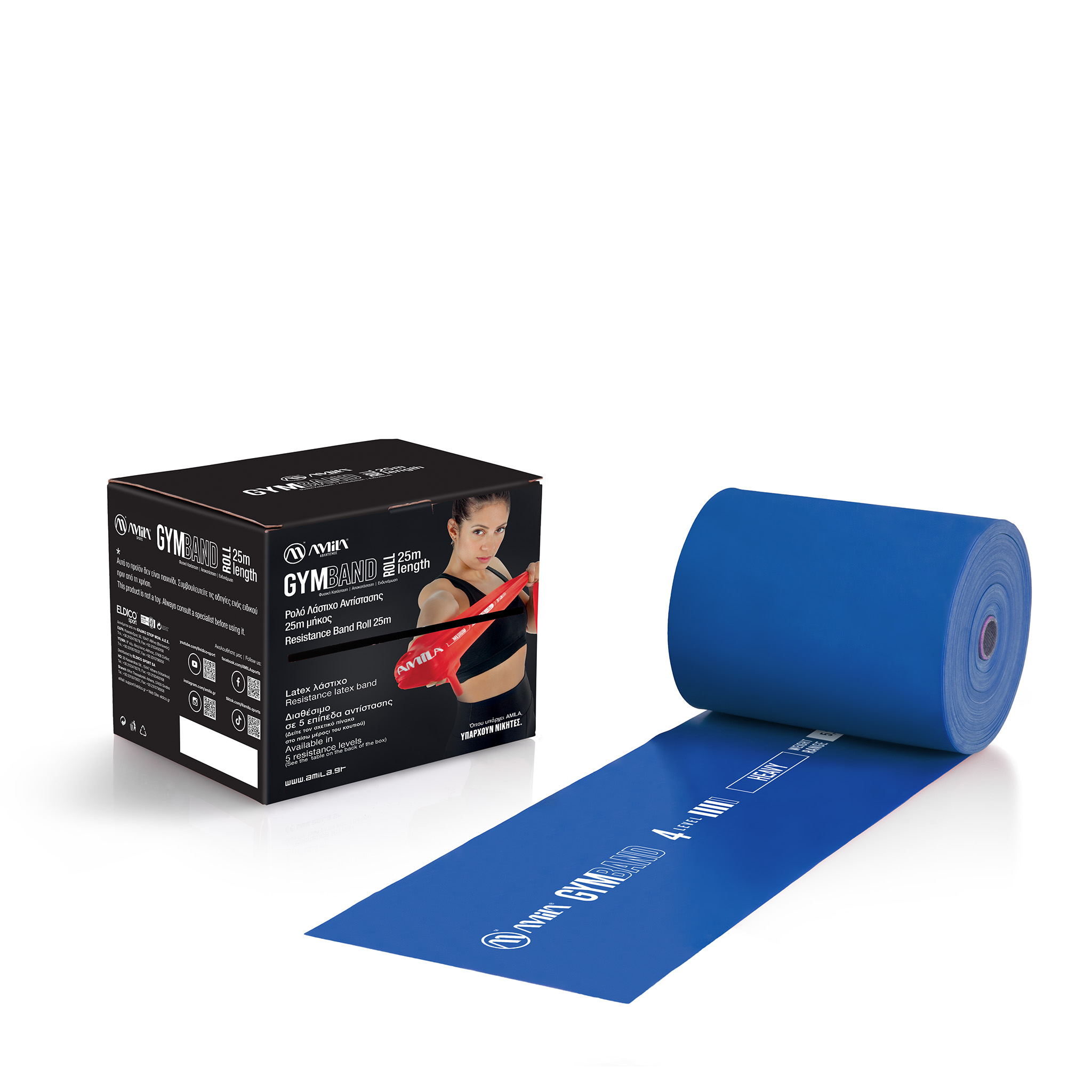 AMILA Λάστιχο AMILA GymBand Ρολό Heavy 48147