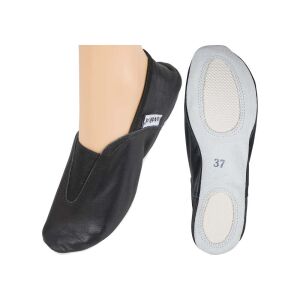 AMILA Παπούτσια Ενόργανης Γυμναστικής Δερμάτινα Μαύρα, Νο31 48307