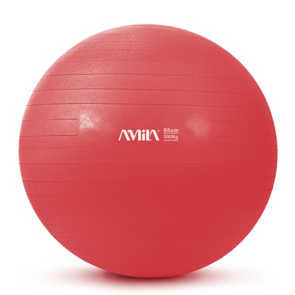 AMILA Μπάλα Γυμναστικής (Bulk) 65 cm - Κόκκινη 48441