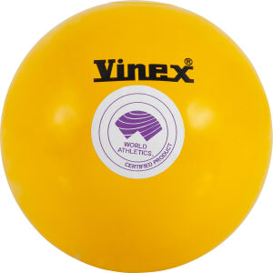 VINEX Σφαίρα Λειασμένη 5Kg World Athletics Approved, Κίτρινη 48461
