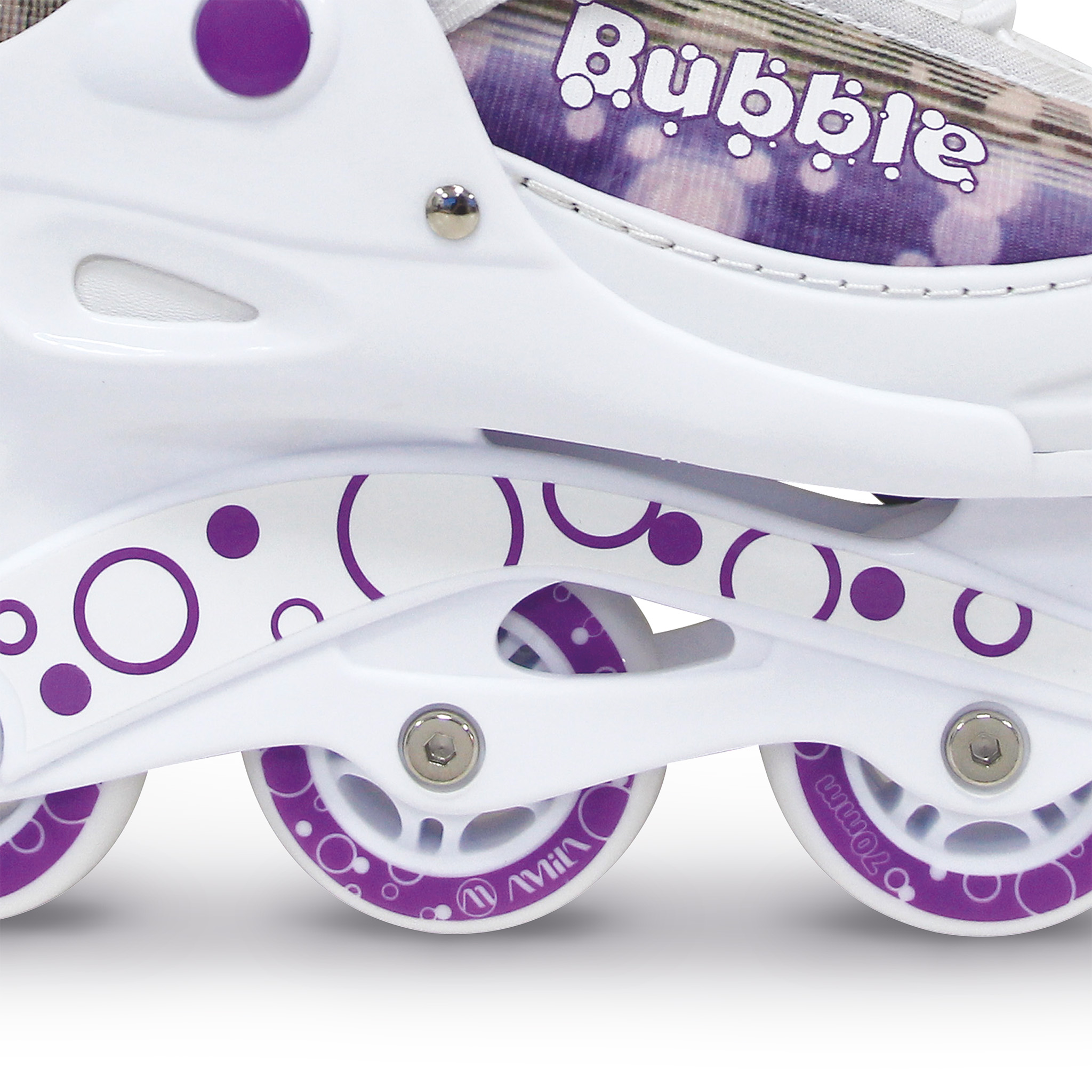 AMILA Πατίνια Inline 30-33 - Μωβ / Λευκό 48907 - Image 9