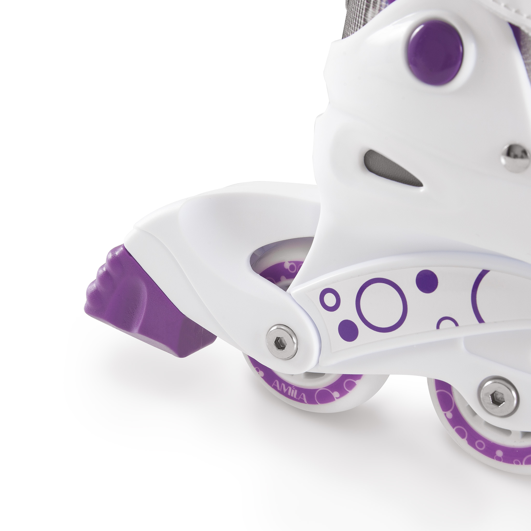AMILA Πατίνια Inline 34-37 - Μωβ / Λευκό 48908 - Image 11