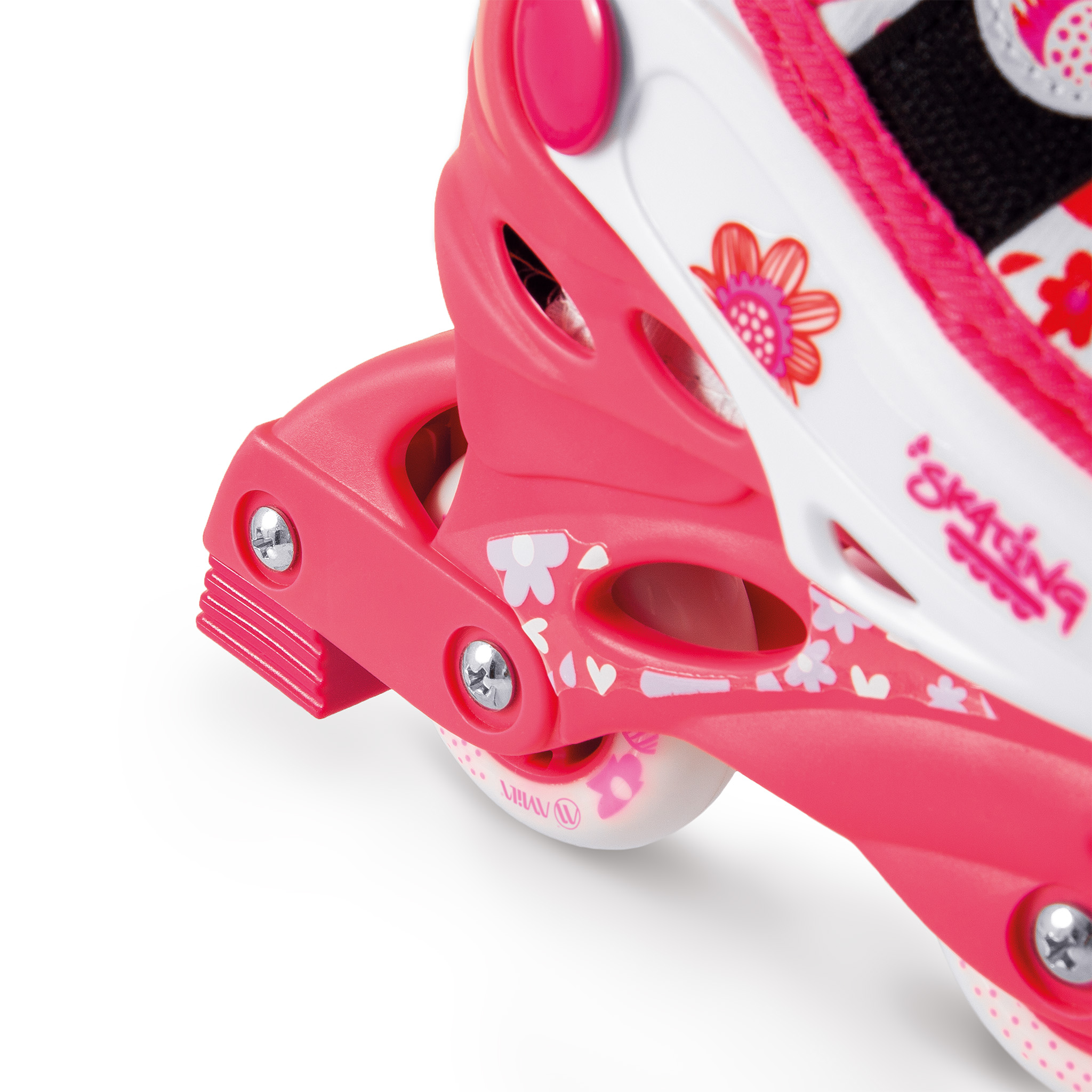 AMILA Πατίνια Inline 31-34 - Φούξια / Λευκό 48923 - Image 11