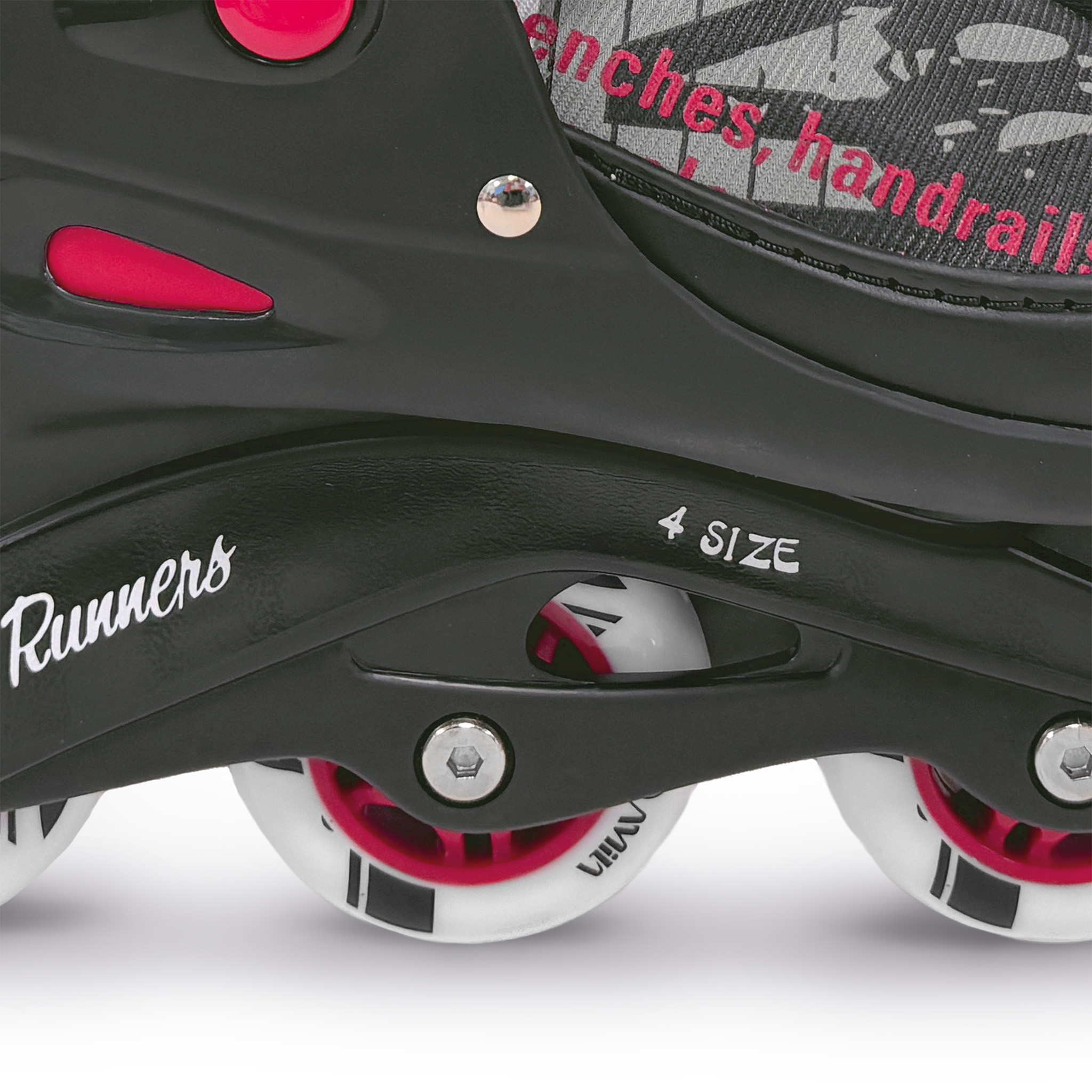 AMILA Πατίνια Inline 38-41 - Μαύρο 48928 - Image 3