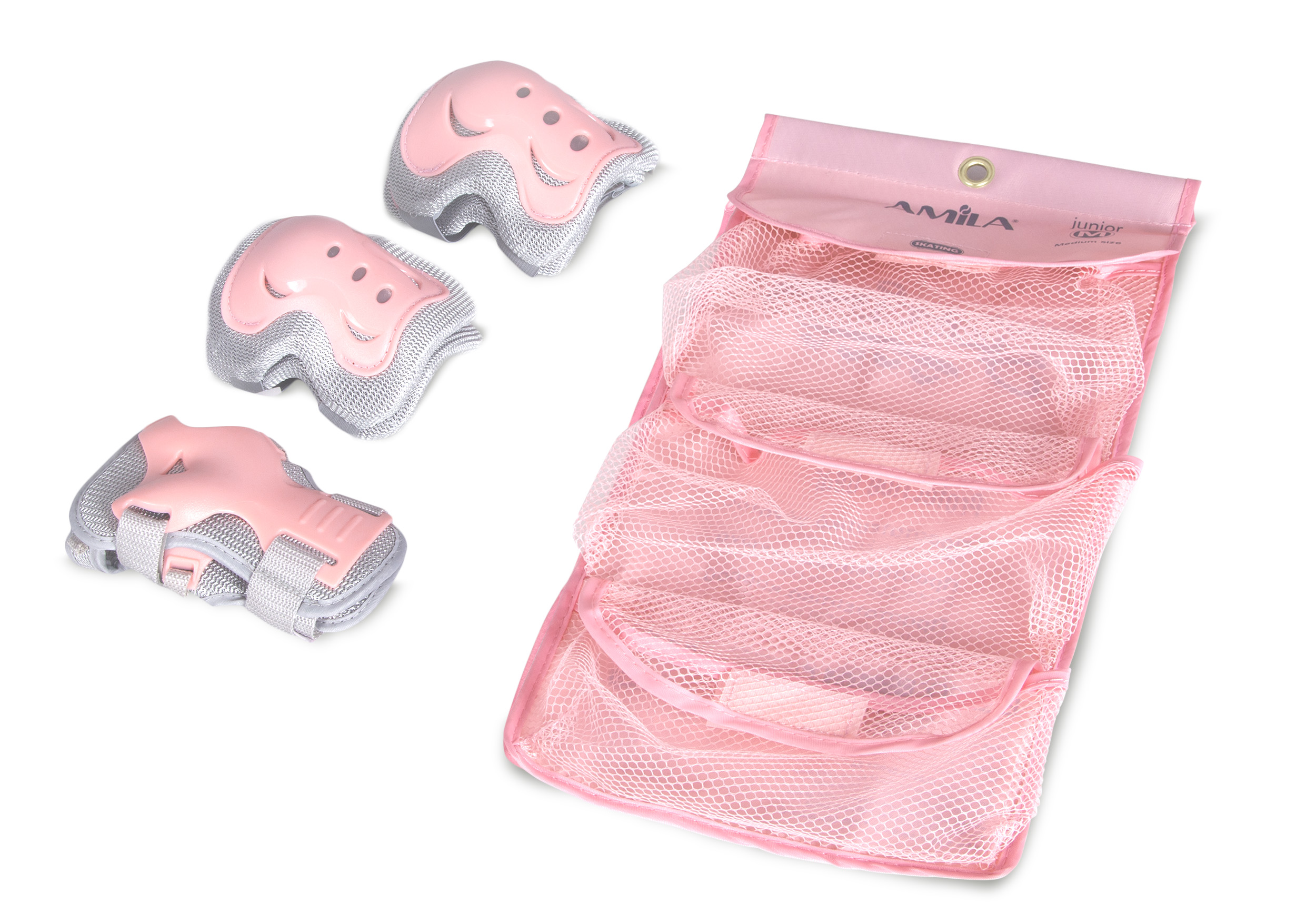 AMILA Σετ Προστατευτικά Γκρι/Ροζ Medium 48978 - Image 5