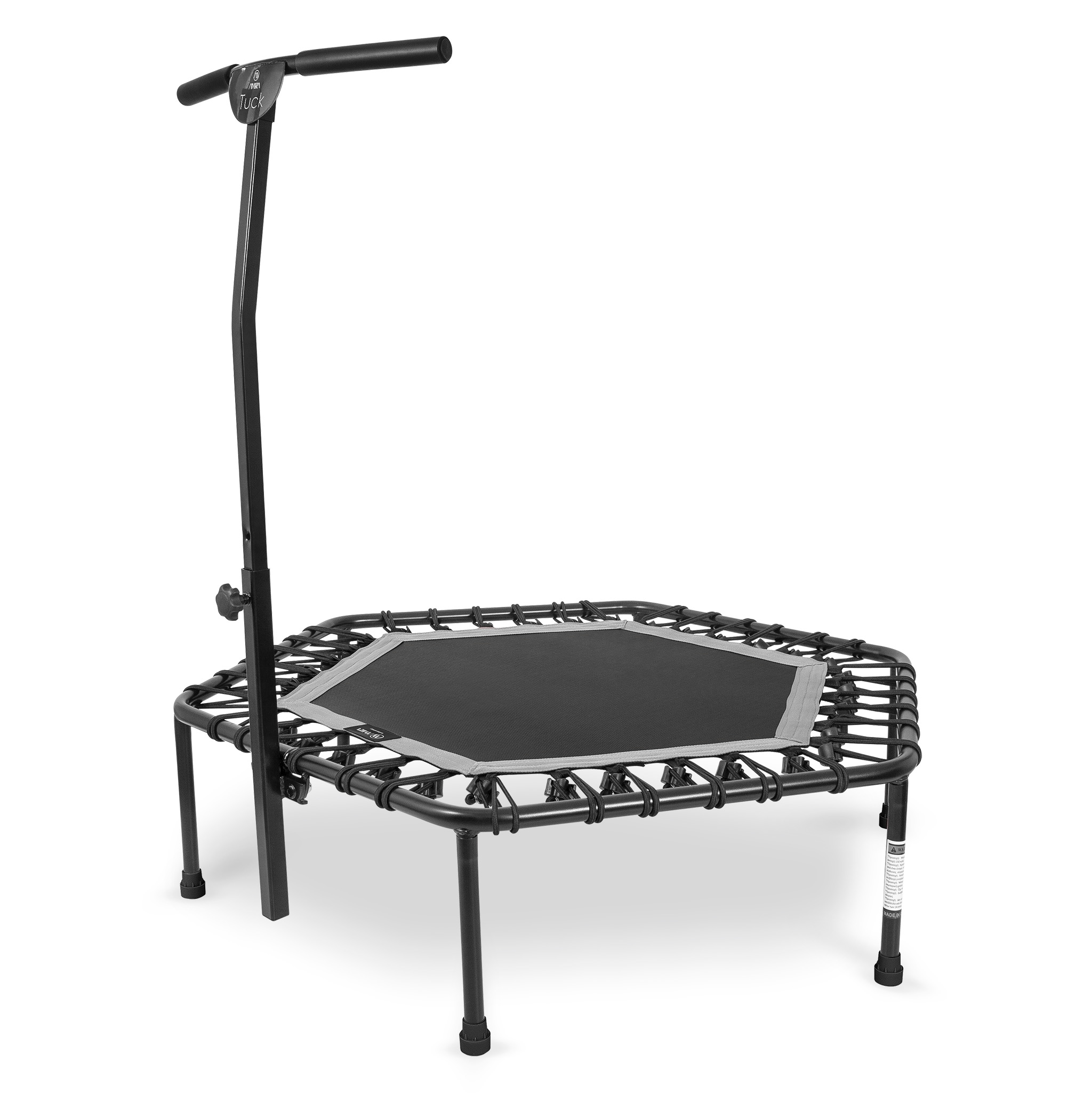 AMILA Εξάγωνο Τραμπολίνο με Λαβή Στήριξης Tuck Γκρι 70265 - Image 7