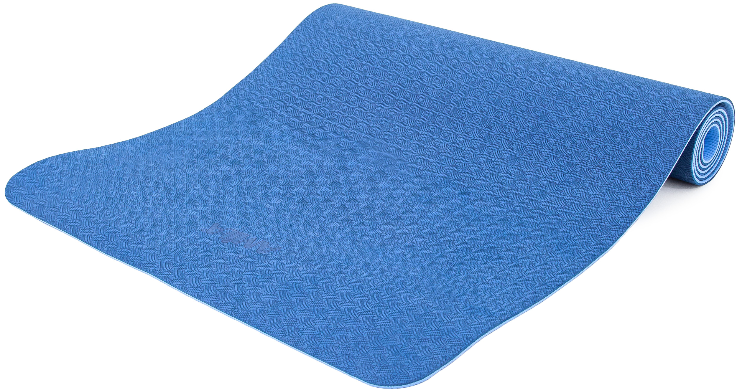AMILA Στρώμα Yoga 6mm TPE Μπλε/Γαλάζιο 81778