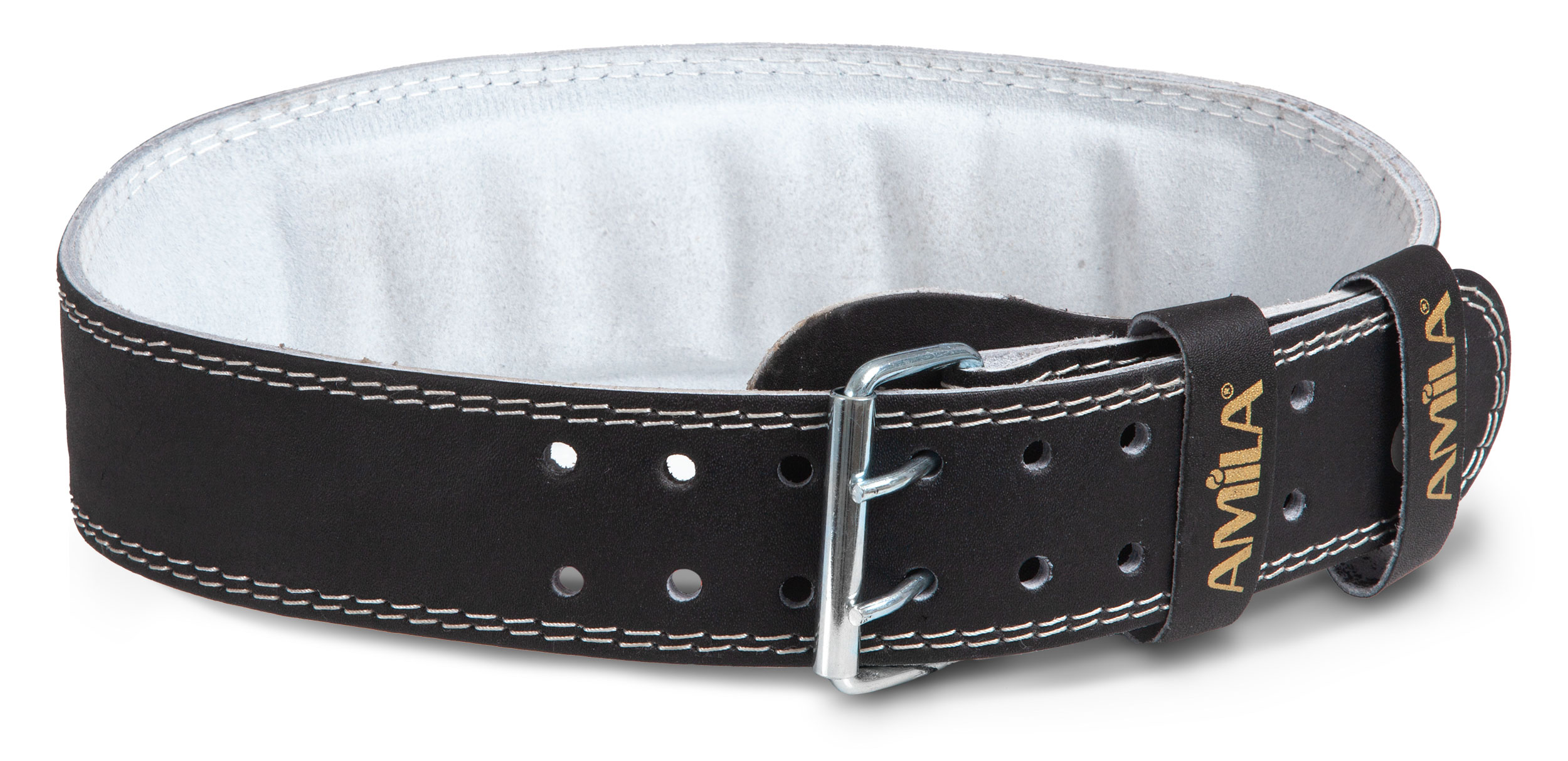 AMILA Ζώνη Άρσης Βαρών Δερμάτινη Μαύρη C Quality S 83336 - Image 8