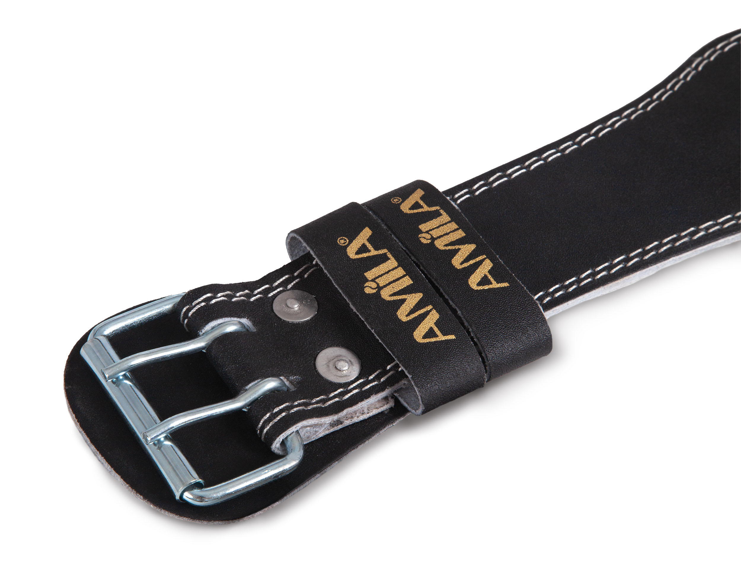 AMILA Ζώνη Άρσης Βαρών Δερμάτινη Μαύρη C Quality XL 83339 - Image 18