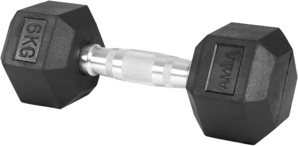 AMILA Αλτήρας Εξάγωνος Rubber Cover Class A - 6,0Kg 84537 - Image 3