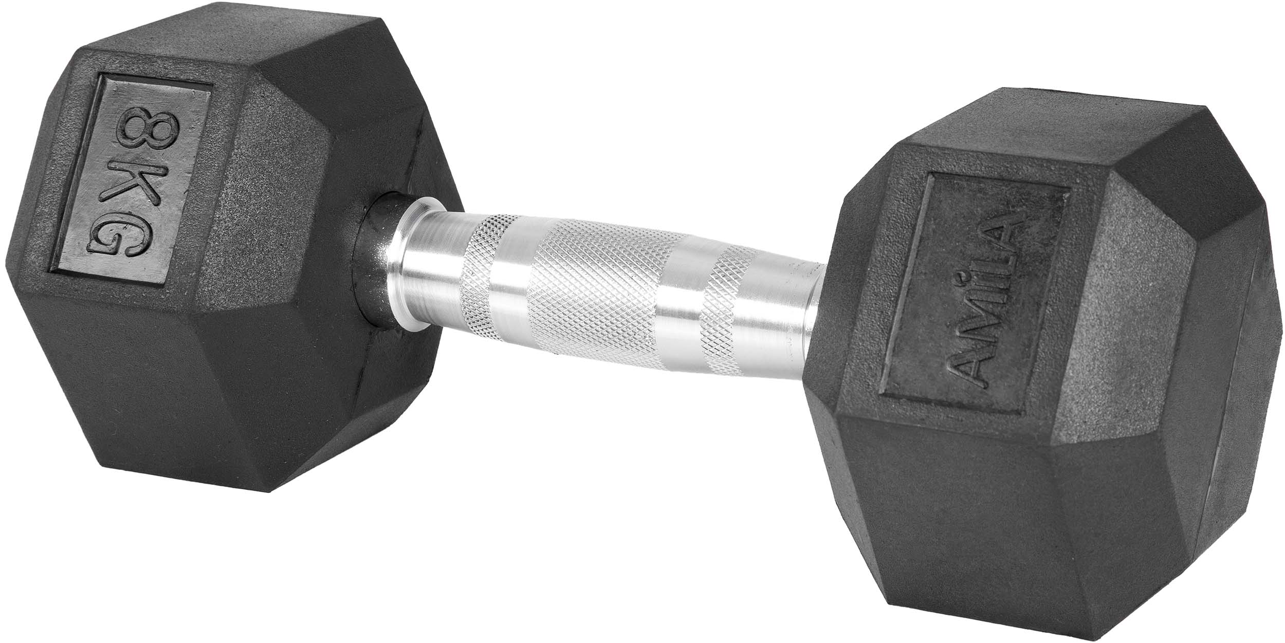 AMILA Αλτήρας Εξάγωνος Rubber Cover Class A - 8,0Kg 84538 - Image 9