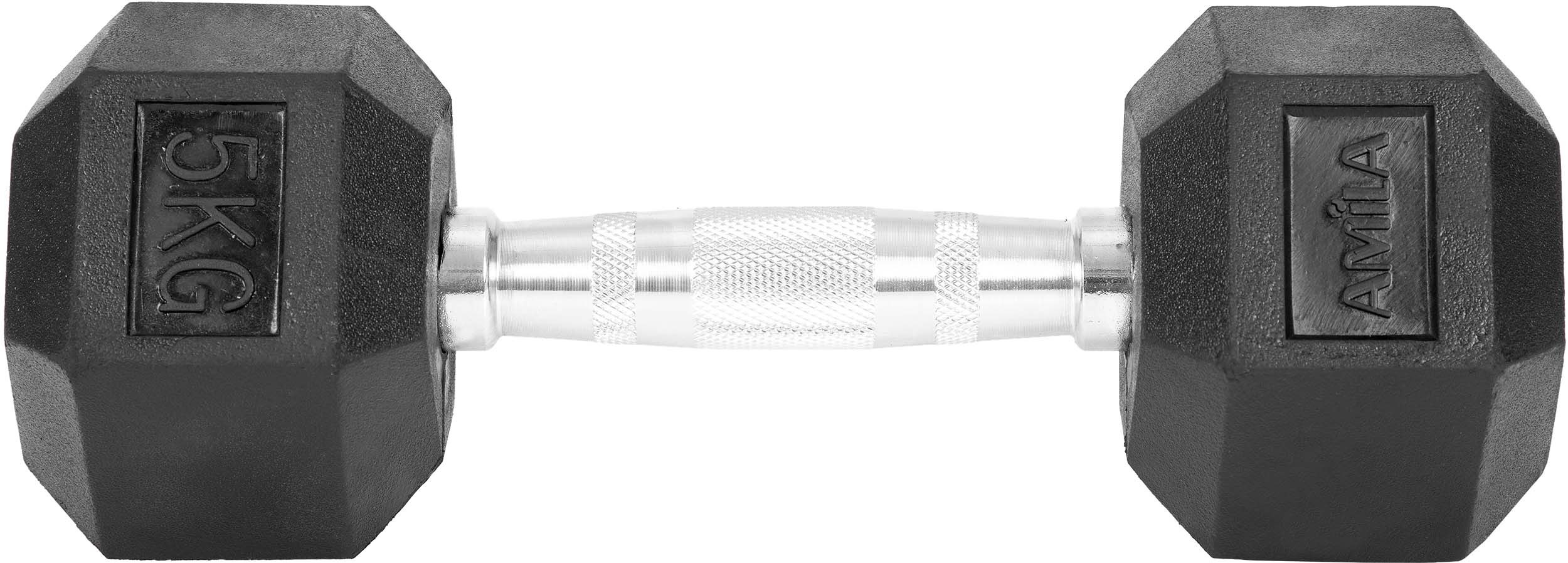 AMILA Αλτήρας Εξάγωνος Rubber Cover Class A - 5,0Kg 84765 - Image 8