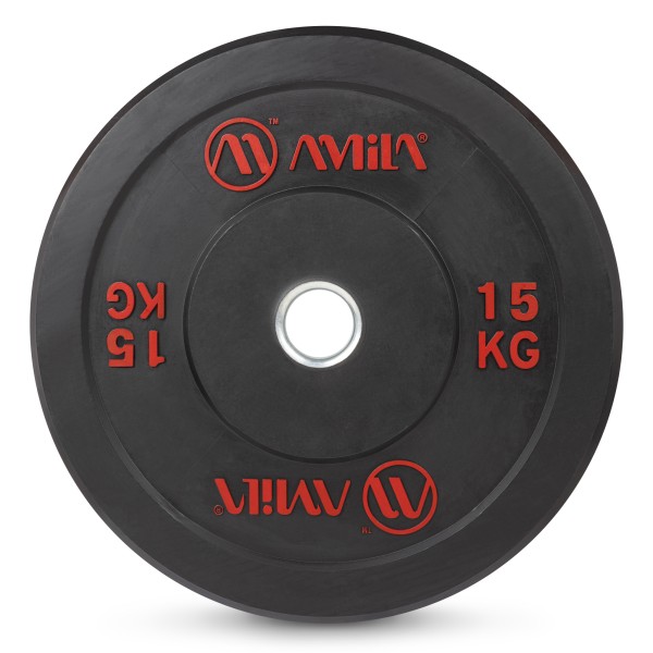 AMILA Δίσκος AMILA Black R Bumper Slim 50mm 15Kg 84833