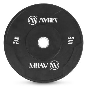 AMILA Δίσκος AMILA Black W Bumper Slim 50mm 5Kg 84841