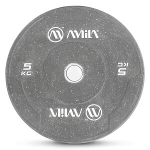 AMILA Δίσκος Color Bumper Plate Slim 50 mm 5 kg – Γκρι 84846