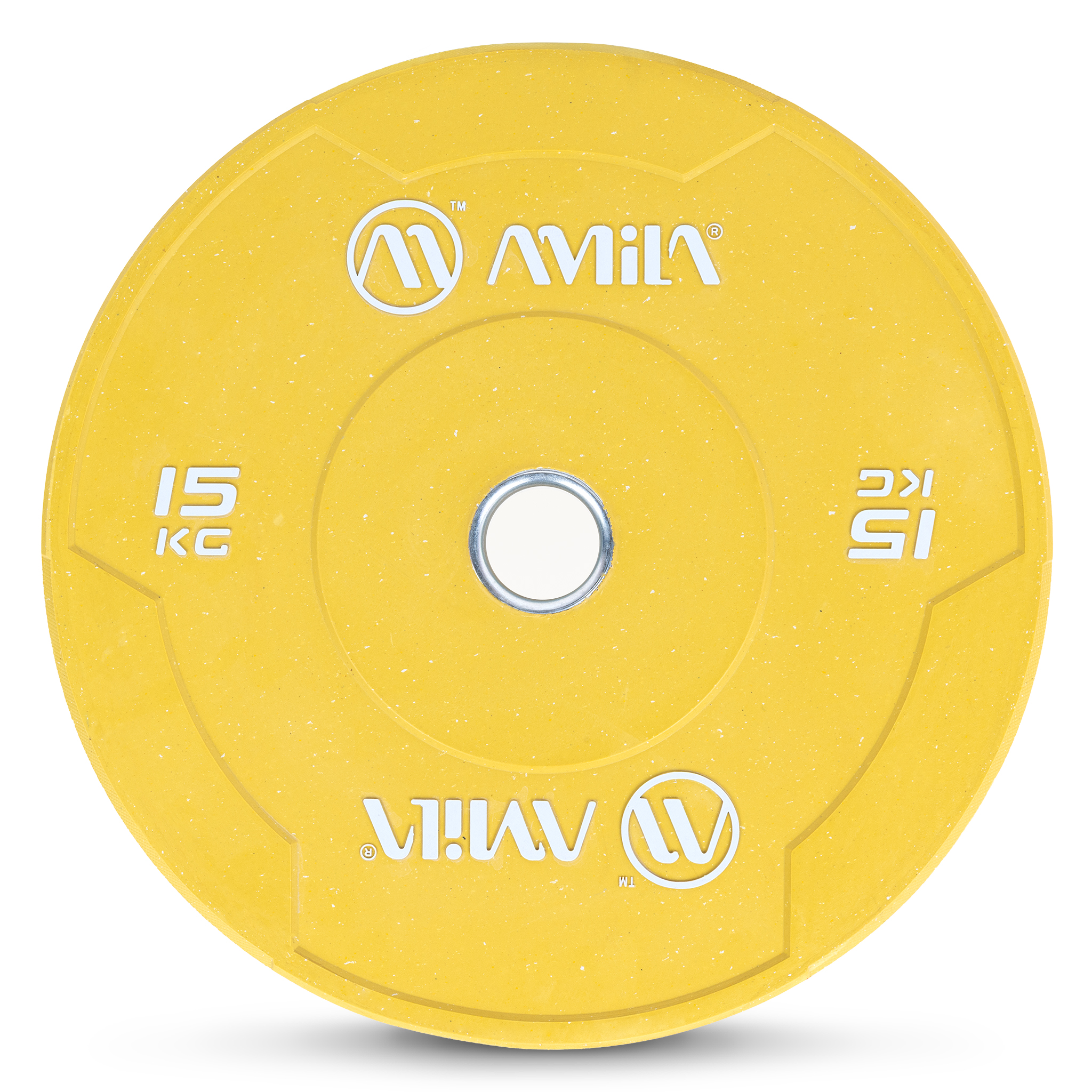 AMILA Δίσκος Color Bumper Plate Slim 50 mm 15 kg – Κίτρινο 84848