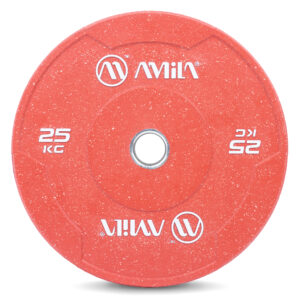 AMILA Δίσκος Color Bumper Plate Slim 50 mm 25 kg – Κόκκινο 84850