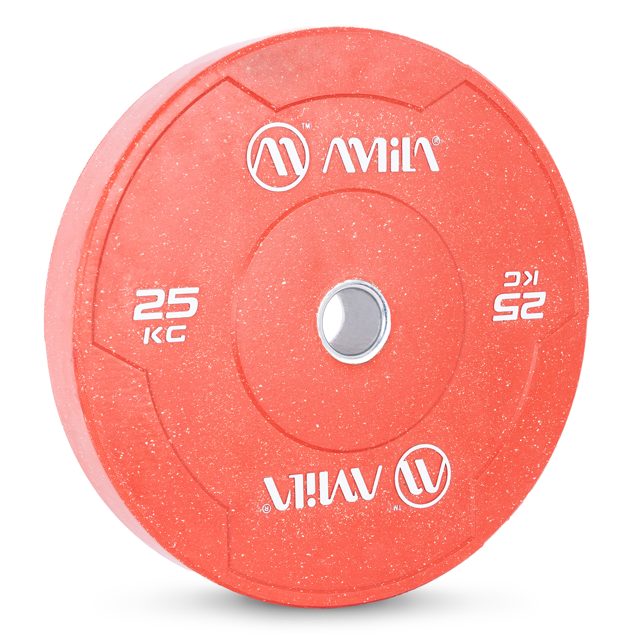 AMILA Δίσκος Color Bumper Plate Slim 50 mm 25 kg – Κόκκινο 84850 - Image 2