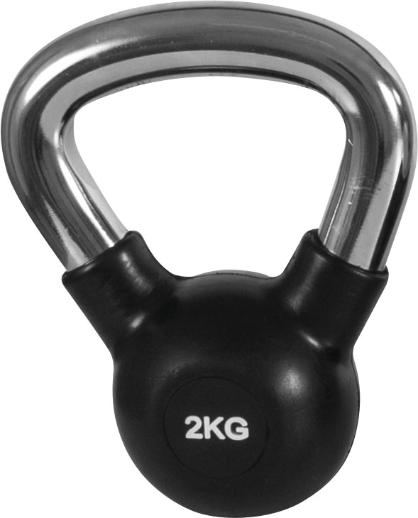 AMILA Kettlebell Rubber Cover Cr Handle 2Kg 90452 - Image 7