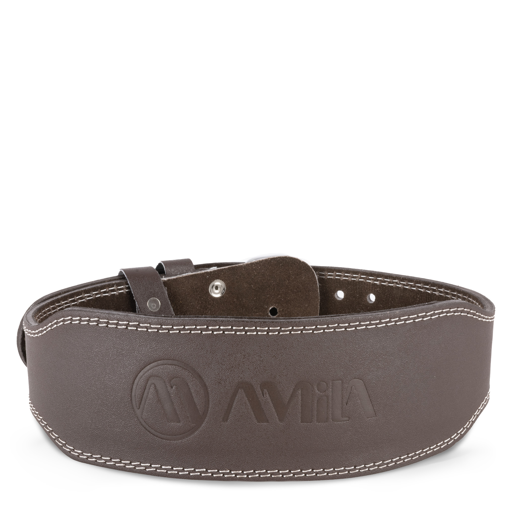 AMILA Ζώνη Άρσης Βαρών AMILA Δερμάτινη Καφέ B Quality M 94907 - Image 10