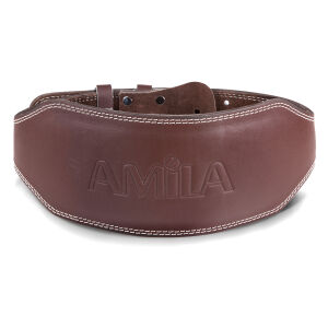 AMILA Ζώνη Άρσης Βαρών AMILA Δερμάτινη Καφέ B Quality M 94921