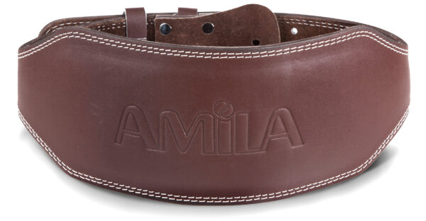 AMILA Ζώνη Άρσης Βαρών AMILA Δερμάτινη Καφέ B Quality M 94921 - Image 5