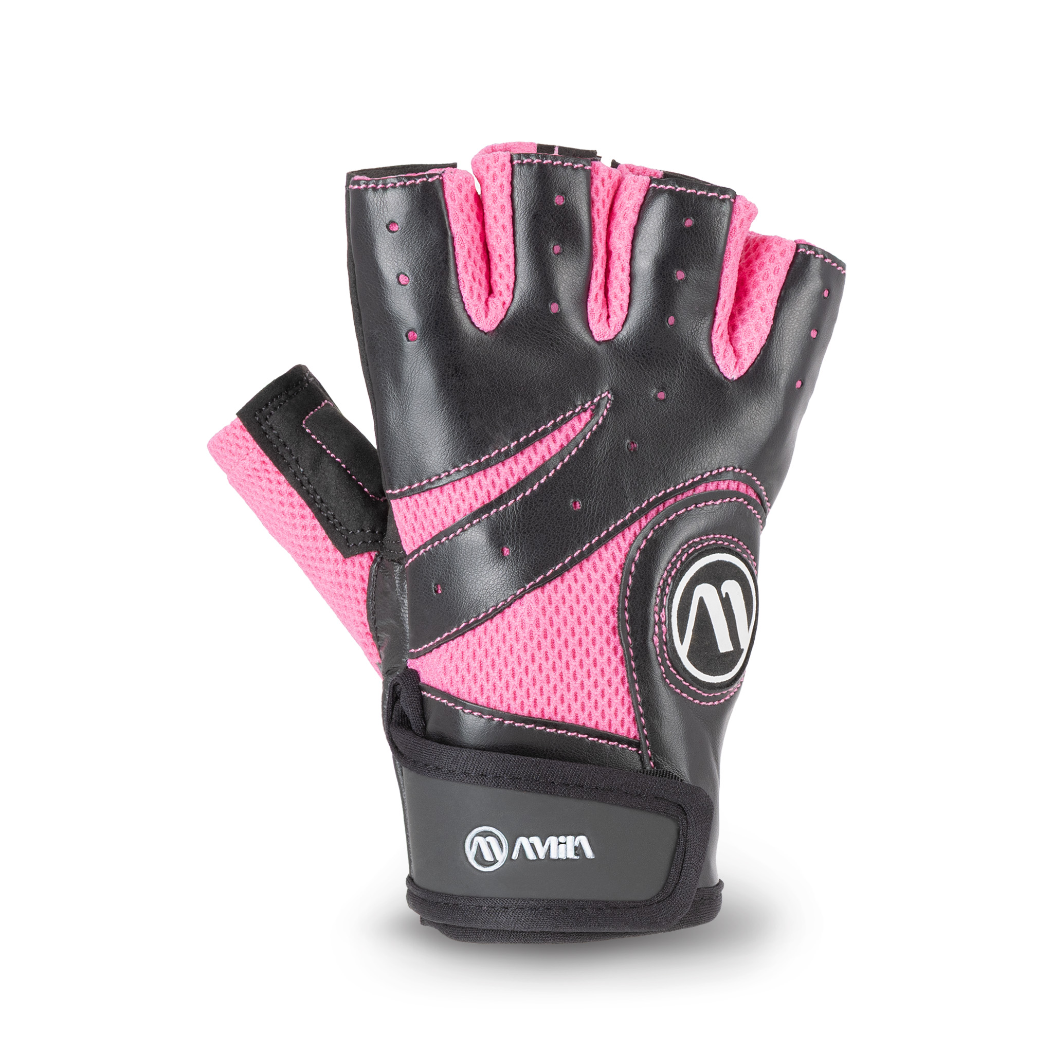 AMILA Γάντια Άρσης Βαρών AMILA Amara PU Ροζ/Μαύρο S 95601 - Image 5