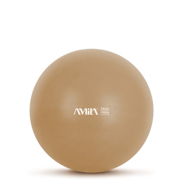 AMILA Μπάλα Pilates 19 cm - Χρυσή 95801