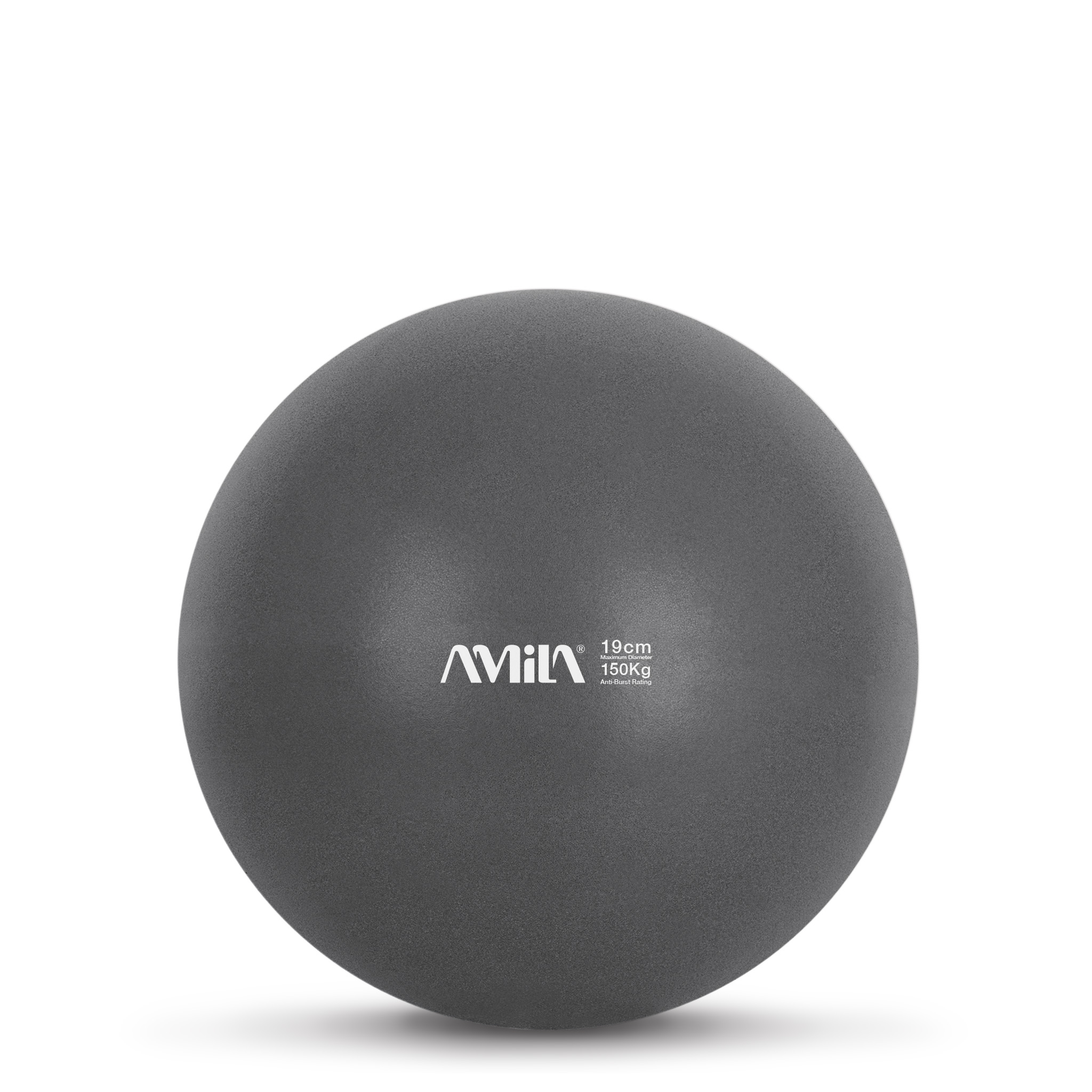 AMILA Μπάλα Pilates (Bulk) 19 cm - Μαύρη 95805