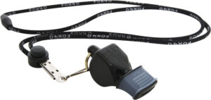 FOX Σφυρίχτρα FOX40 Classic CMG Official Μαύρη με Κορδόνι 96010008
